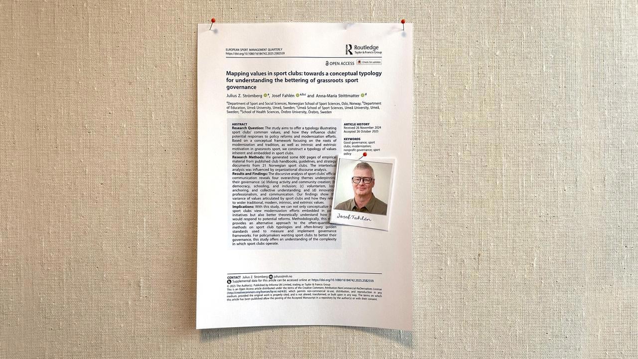 Vetenskaplig artikel på anslagstavla