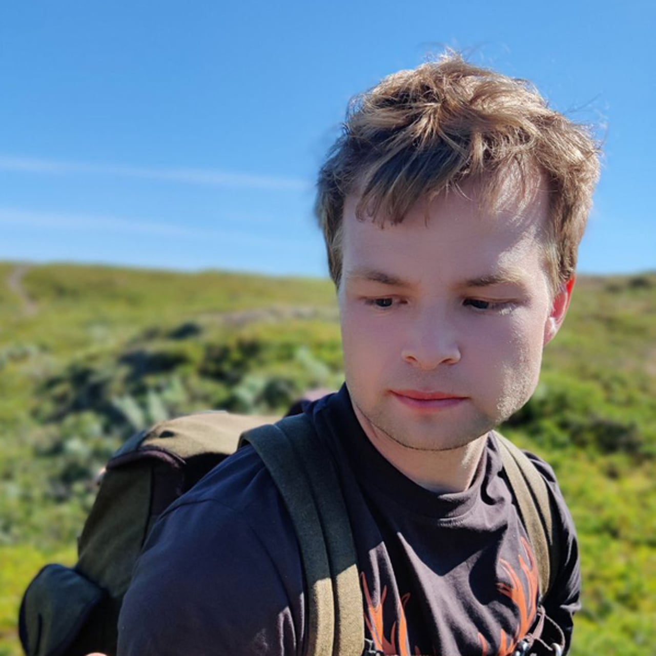 Studenten Patrik Lindeberg i fj&auml;llmilj&ouml;