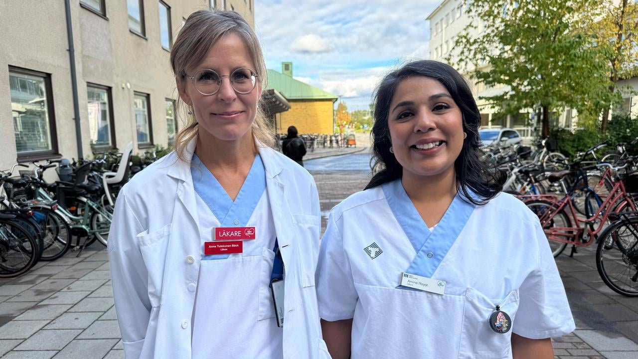 Forskare och ST-läkare Anne Tuiskunen Bäck och doktorand Amina Hayat