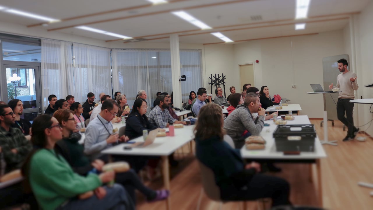 Andr&eacute; mateus at the SciLifeLab / KBC seminar