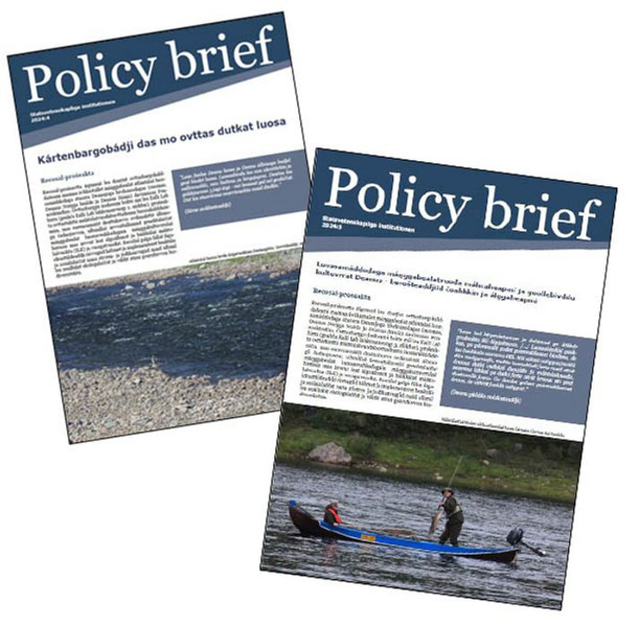 Policy Brief 2024:4 och 2024:5 p&aring; Nordsamiska