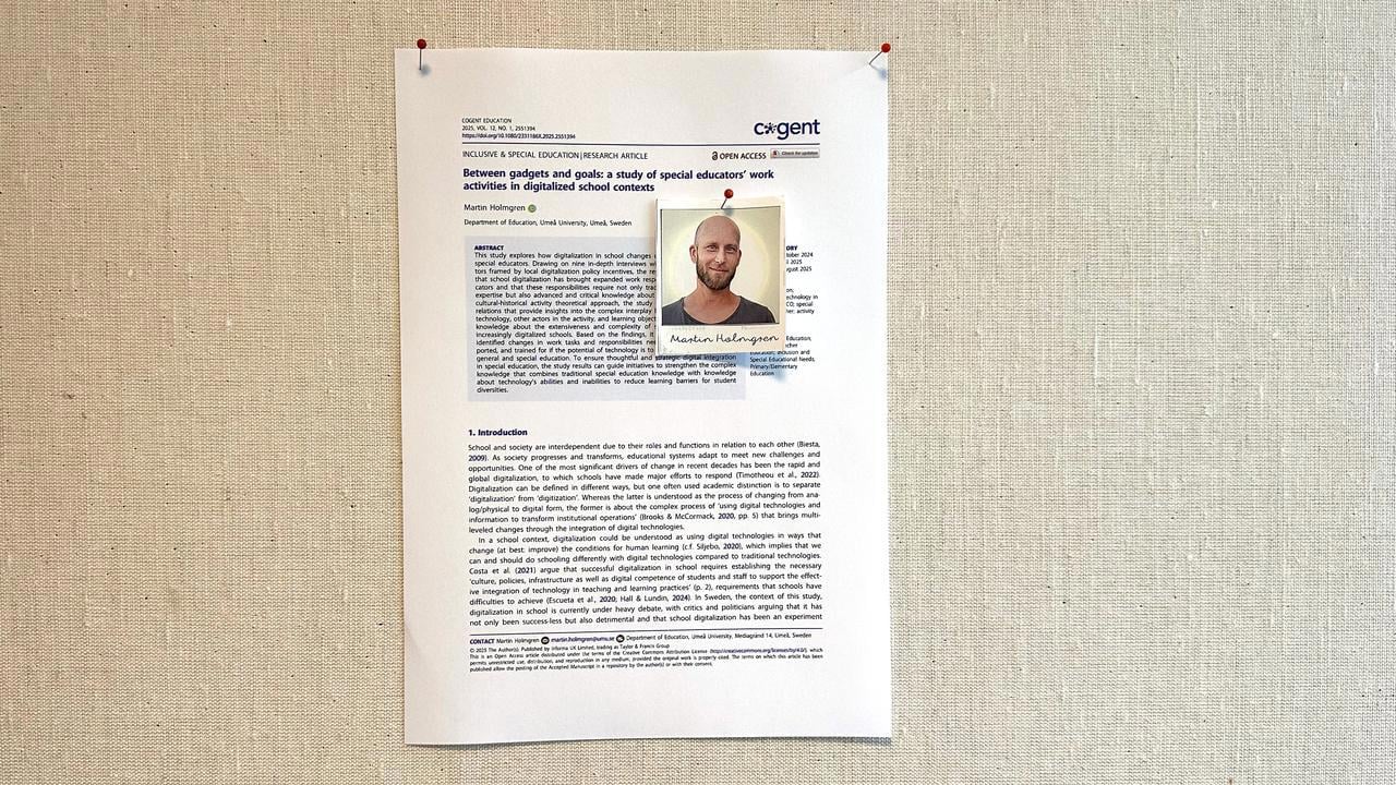 Publikation p&aring; anslagstavla