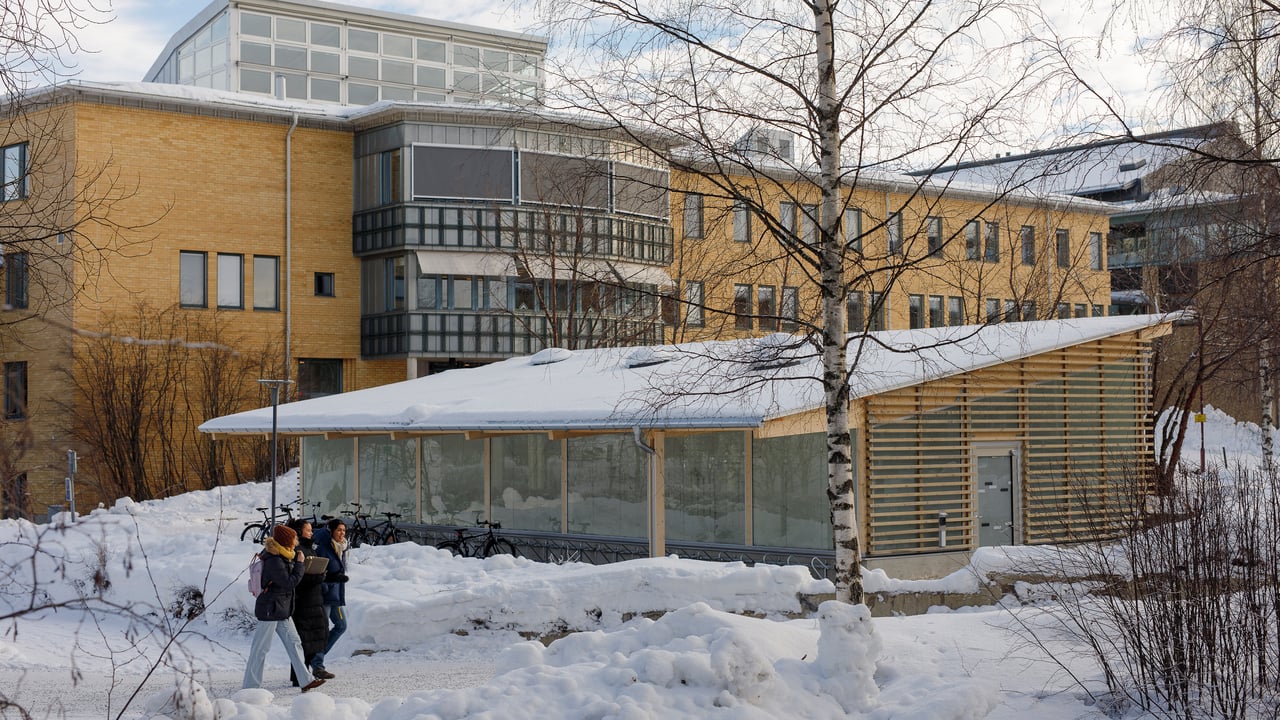 Cykelparkeringshus till studenter och anst&auml;llda vid Ume&aring; universitet