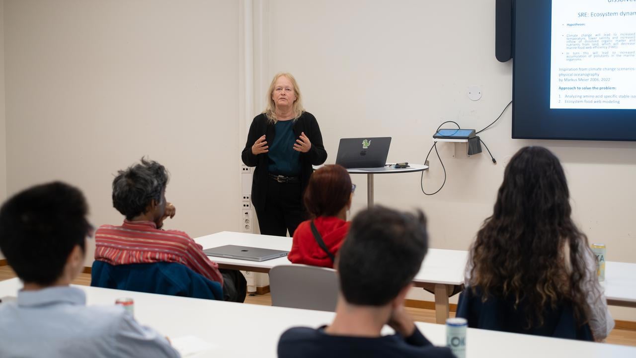 Agneta Andersson during a IceLab Lunch Pitch