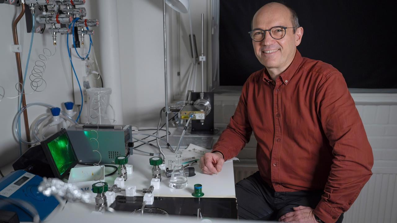 Johannes Messinger, lab, membrane inlet mass spectrometry