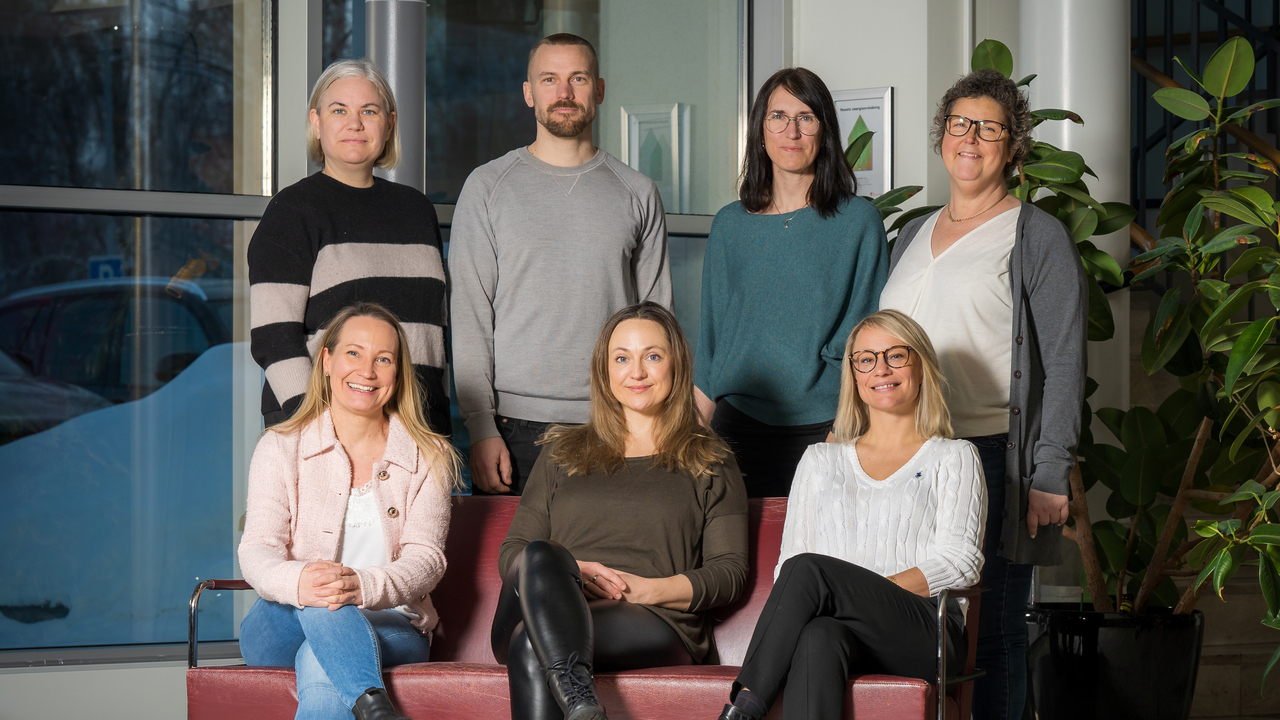 Gruppbild av n&auml;tverket FAMN; Folkh&auml;lsa och Akademisk Milj&ouml; i Norrbotten.