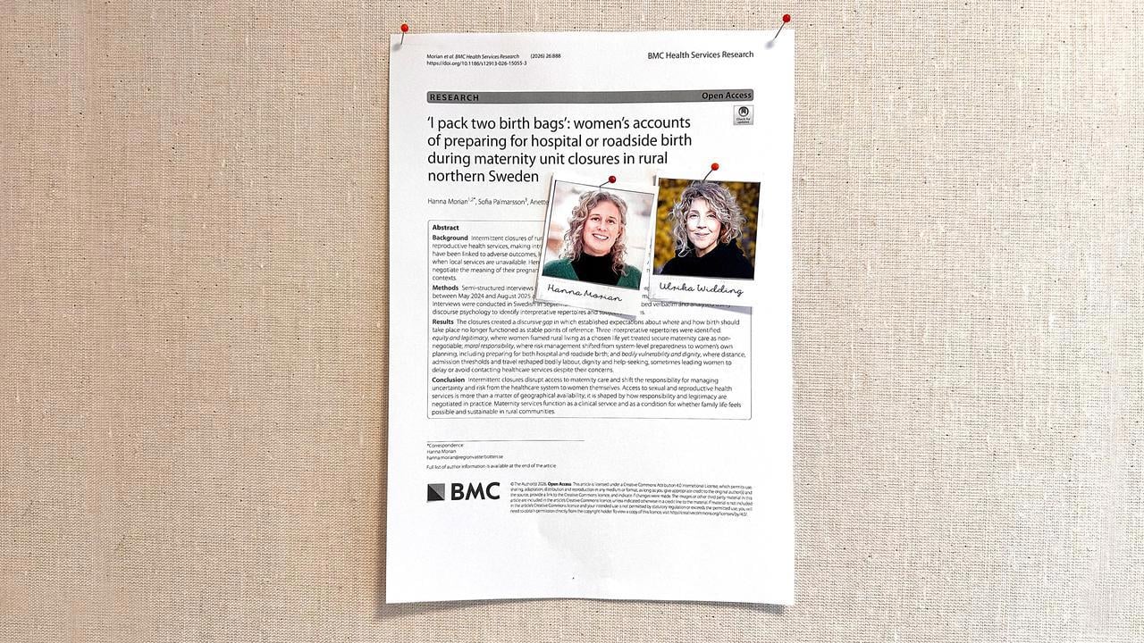 Vetenskaplig artikel på anslagstavlan