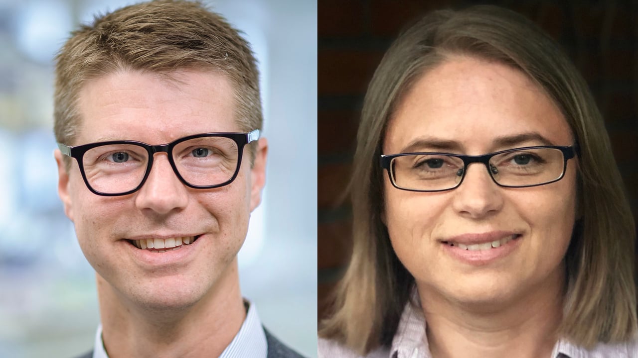 Andreas Josefsson och Karin Wel&eacute;n i ledningen f&ouml;r projektet Sprintr.