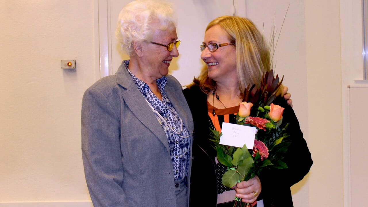 Bild p&aring; f&ouml;re detta landsh&ouml;vding G&ouml;rel Bohlin och Ann &Ouml;hman. Ann &Ouml;hman fick 2018 G&ouml;rel Bohlins pris f&ouml;r framst&aring;ende genusforskning.
