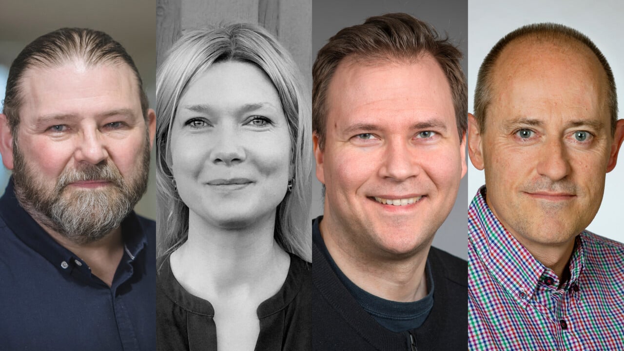 COllage best&aring;ende av portr&auml;ttbilder av forskarna Malcolm Lillie, Janina Priebe, Hans Pettersson och Miguel San Sebastian.