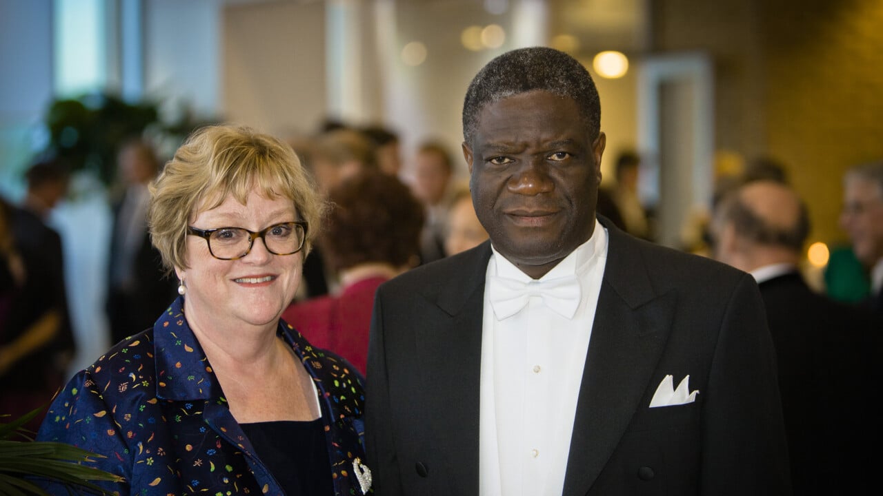 Photo of Denis Mukwege and Elinor &Auml;delroth