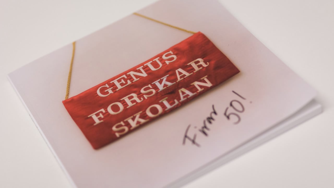Bild på skrift från genusforskarskolan