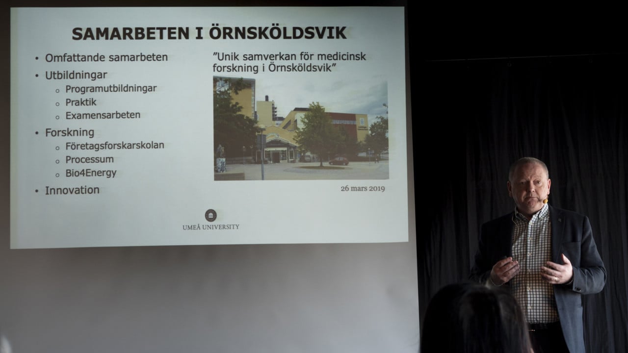 Ume&aring; universitets rektor, Hans Adolfsson, f&ouml;rel&auml;ser om m&ouml;jligheter med forskning och utveckling.