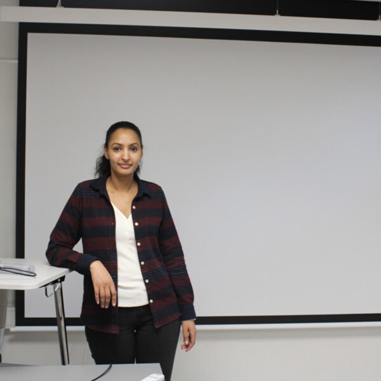 Portr&auml;tt p&aring; Abigail Berta, doktorand vid Institutionen f&ouml;r matematik och matematisk statistik
