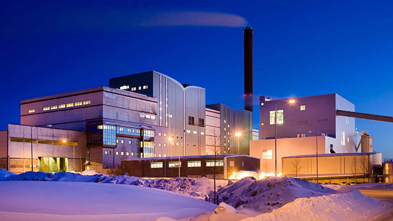 Bild p&aring; kraftv&auml;rmeverk i Ume&aring;, Ume&aring; energi
