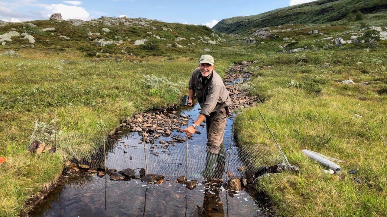 P&auml;r Bystr&ouml;m provfiskar i J&auml;mtland