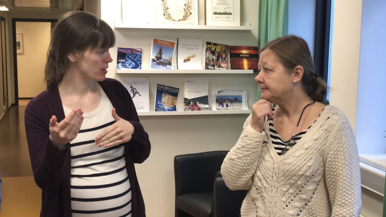 Sarah och Anette, projekt F&ouml;retagsforskarskolan