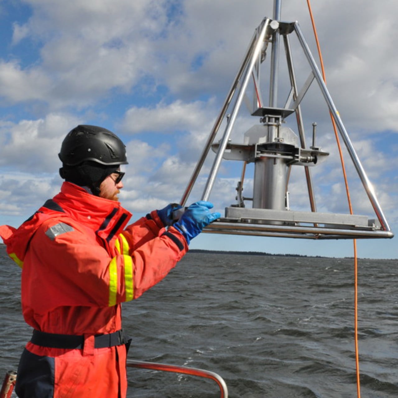 Sedimentprovtagning ombord p&aring; R/V Lotty