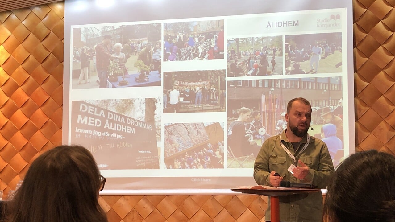 Bild av Luka Anic, verksamhetsledare p&aring; Studiefr&auml;mjandet V&auml;sterbotten och kulturhuset Klossen i Ume&aring;.