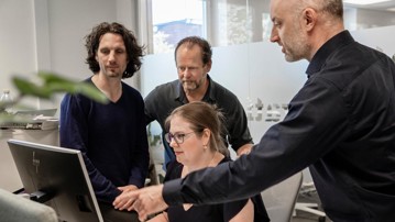 En del av teamet för P3S