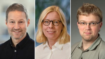 Fredrik Almqvist, Sofia Lundberg och Jörgen Johansson.