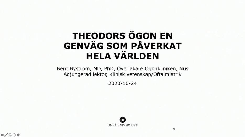 Film: Theodors ögon, en genväg som påverkat hela världen