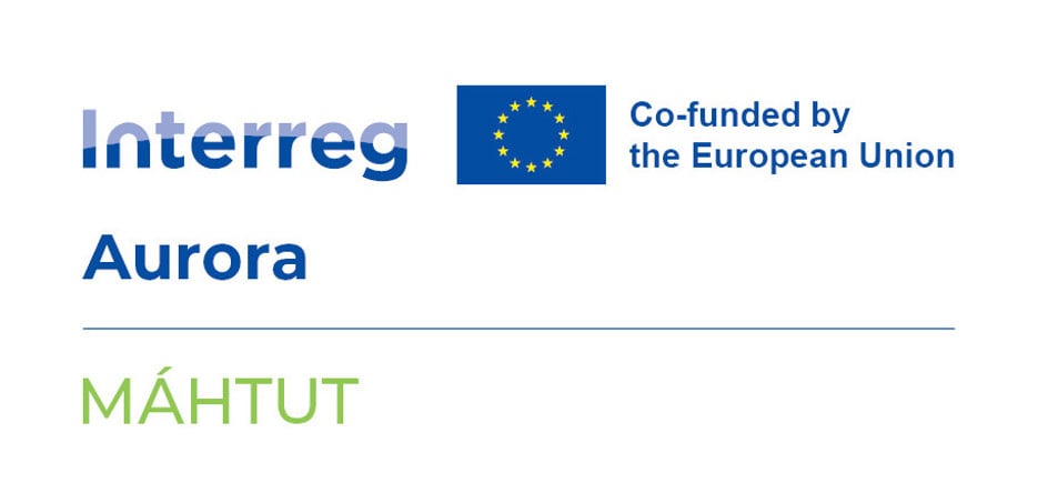 Logga interreg Aurora Máhtut