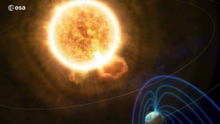 Jordens magnetosfär vs solen