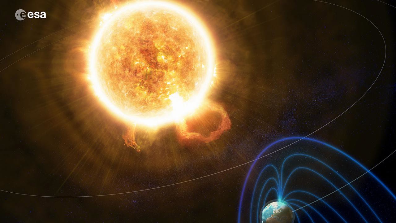 Jordens magnetosfär vs solen