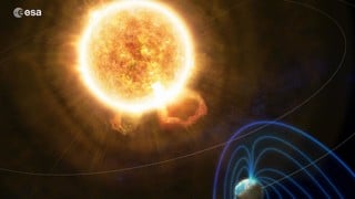 Jordens magnetosfär vs solen