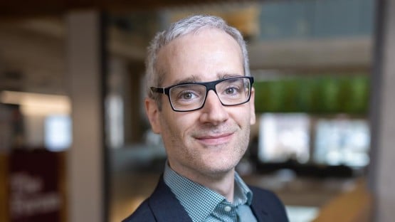 Eyal Frank, PhD portrait for EPIC at the Harris School of Public Policy, The Keller Center, on Wednesday, February 15, 2023 on the University of Chicago campus. (Photo by Nancy Wong)