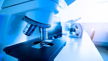 Close - up of Microscopes in Laboratory, Selective Focus