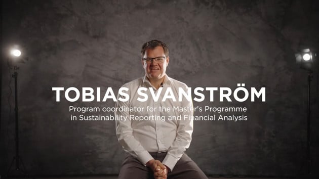 Video: Voices on the Master's Programme in Sustainability Reporting and Financial Analysis