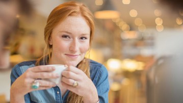 Friends enjoying coffee in cafe