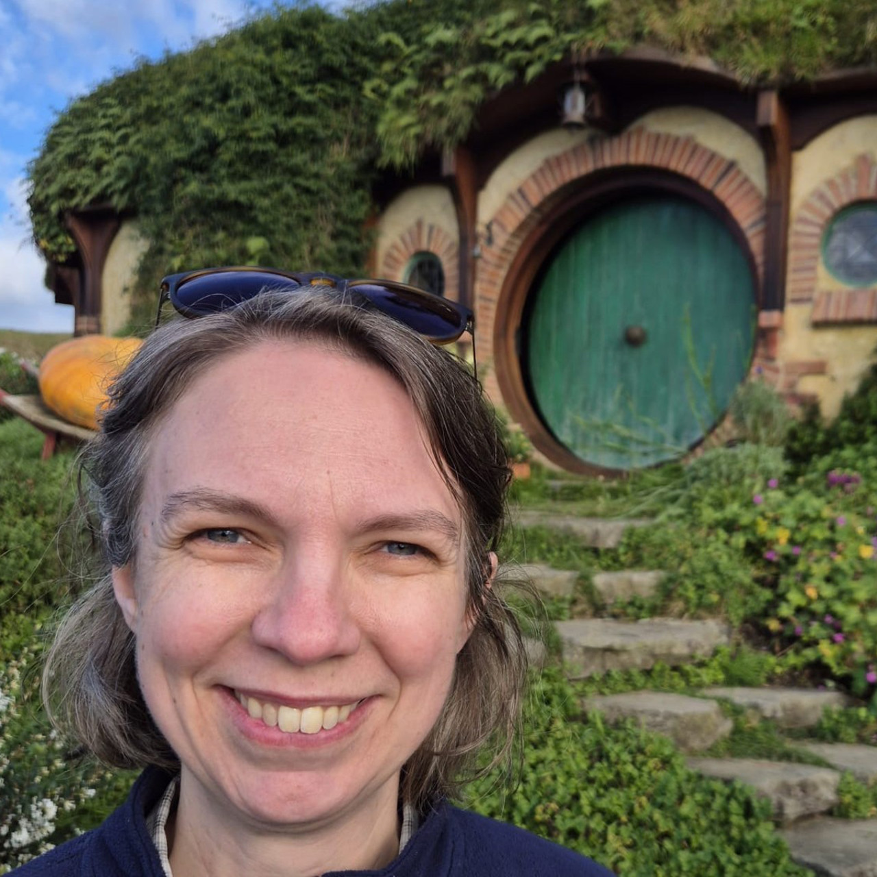 Karin Svensson Söderberg besöker Hobbiton.