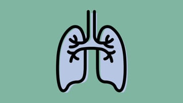 Illustration för forskningsområde Lungmedicin vid Institutionen för folkhälsa och klinisk medicin.