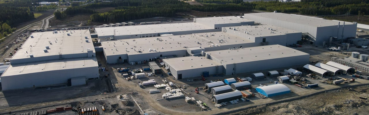 Northvolts fabrik i Skellefteå.