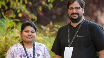 scientific symposium in campus on October 3rd Young investigators symposium Umeå<br/>Madhusree Mitra and Maximiliano Estravis Barcala