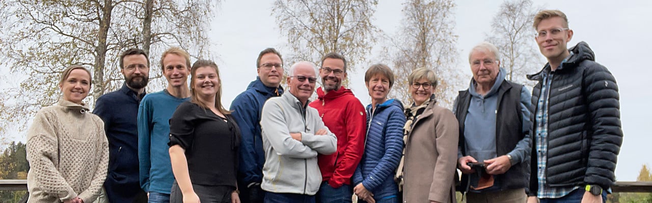 Gruppbild av forskargruppen VECTOR vid möte i Skeppsvik.