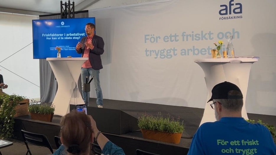 Jens Wahlström håller föredrag i Almedalen