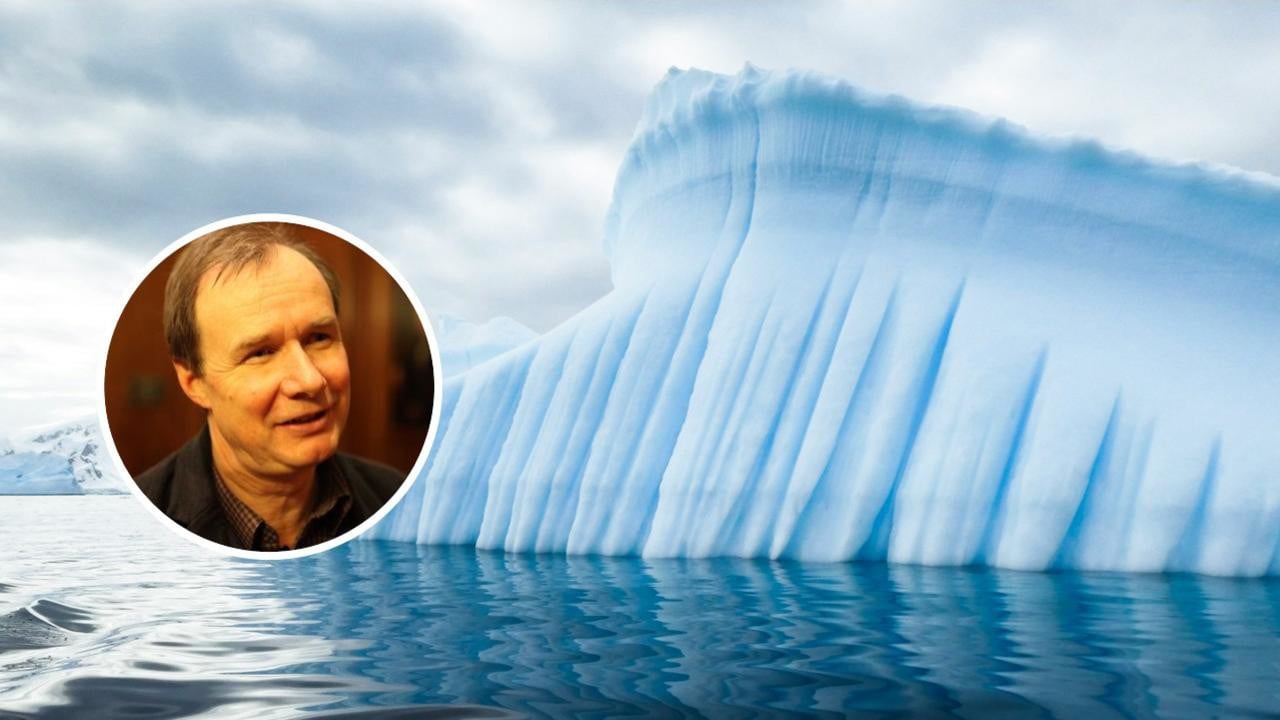 James Painter pratar om issmältning på Antarktis