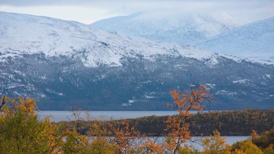 Vy över Torneträsk.