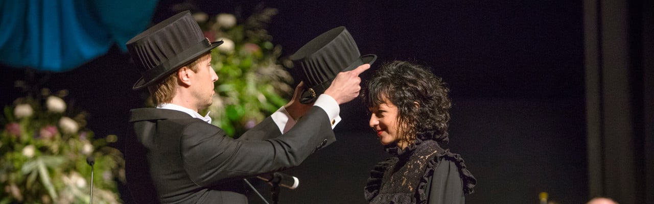 Årshögtiden 2017. Ceremonin i Aula Nordica. Promovering av Emmanuelle Charpentier.