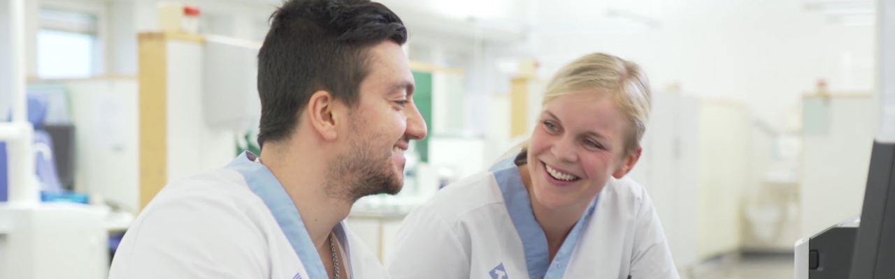 Rebin Akram och Ann-Mari Norberg berättar om tandhygienistprogrammet och om jobbet som tandhygienist