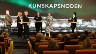 Panelen under Kunskapsnoden 2026 bestod av Martins Hprdstedt, Anna Överby Wernstedt, Niklas Eklund, Veronica Strandh, Tora Holmberg. Moderator: Annakarin Nyberg.