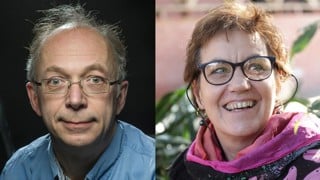 Arne Müller och Heila Lotz-Sisitka, hedersdoktorer vid Samhällsvetenskapliga fakulteten 2026.