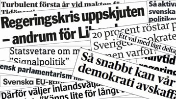 Klipp från olika tidningsrubriker