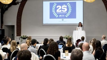 Dekan Katrine Riklund på UFBIs 25 års jubileum