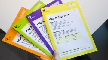 Högskoleprov. En dag på jobbet vid institutionen för tillämpad utbildningsvetenskap - TUV. Bilden togs för arbetsplatsreportage i Aktum nr 2, 2019.