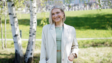 Ida Melin, vinnare av Handelshögskolans Alumnistiftelses pris 2024.